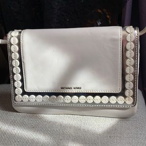 Previously owned Michael Kors cream bag/purse/crossbody